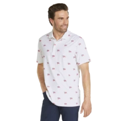 Puma Men's Volition Flags Golf Polo -Green And Swing Shop 2