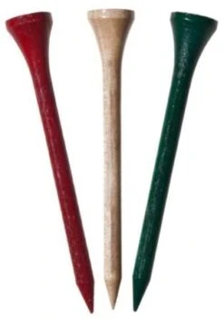ProActive Premium Sports Hardwood Golf Tees 2.75" 250 Count -Green And Swing Shop 2.75 Mixed Colors 250