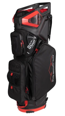 Sun Mountain 2023 Boom Bag Golf Cart Bag With Speakers -Green And Swing Shop 2023 BoomCart 230393 black red