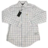 Callaway Jack Nicklaus Black Label By Perry Ellis Plaid Button Down Shirts -Green And Swing Shop 3ColorsMediumPlaidLS BrightWhite0