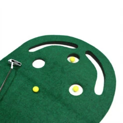 Intech Golf 3 Hole Portable Golf Putting Mat -Green And Swing Shop 3 Hole Portable Putting Mat 2