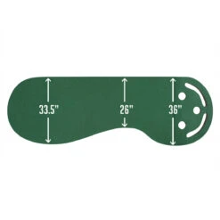 Intech Golf 3 Hole Portable Golf Putting Mat -Green And Swing Shop 3 Hole Portable Putting Mat 4