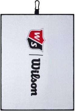 Wilson Staff Tri-Fold Waffle Golf Towel - White - 16" X 21" -Green And Swing Shop 71IwcNfvKeL. AC SL1500