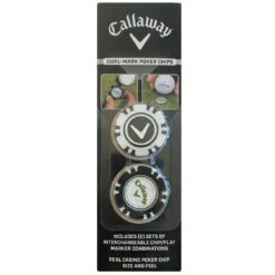 Callaway Golf Dual Ball Marker Poker Chips Set -Green And Swing Shop Accessories DualMarkPokerChips