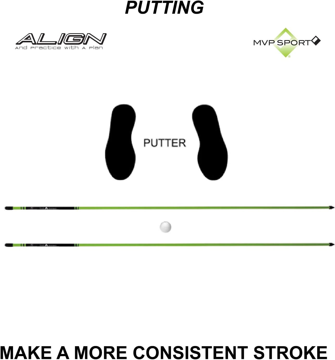 MVP Sport Golf Alignment Sticks 2-Pack 14 MVP Sport Golf Alignment Sticks 2-Pack - Image 12