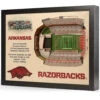 YouTheFan! NCAA 25-Layer StadiumView Wall Art -Green And Swing Shop ArkansasRazorbacks0