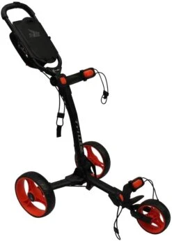 Axglo Golf TriLite 3 Wheel Push Cart -Green And Swing Shop AxgloTriLiteBlackRed