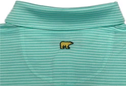 Callaway Jack Nicklaus Black Label By Perry Ellis Feeder Stripe Polo Shirts -Green And Swing Shop BlackLabelPolo FeederStripe ArubaBlue3