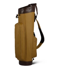 Sun Mountain Golf Canvas & Leather Cart Bag -Green And Swing Shop CanvasLeatherCartClay BrownAltShot