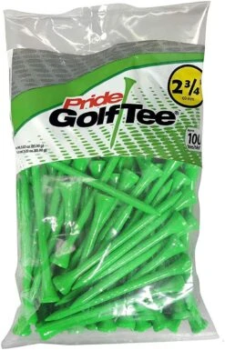 Pride Sports Wood Golf Tees 2.75 X 100 Count -Green And Swing Shop Classic Wood Tee 2.75 100 count Green