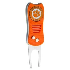 Team Golf Retractable Switchblade Switchfix Divot Tool Ball Marker - NCAA -Green And Swing Shop Clemson 5761ef9e 0434 49d5 a3ed d47461481b72