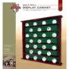 Golf Ball Display Cabinet - 49 Golf Balls -Green And Swing Shop ClubHouseGolfBallDisplay 49a