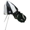 Drizzle Stik Drape Golf Bag Umbrellas -Green And Swing Shop Drape Black White