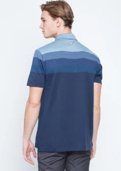 Callaway Jack Nicklaus Black Label By Perry Ellis Engineered Jacquard Polo Shirts -Green And Swing Shop EngineeredJacquardPolo ClassicNavy2