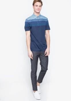 Callaway Jack Nicklaus Black Label By Perry Ellis Engineered Jacquard Polo Shirts -Green And Swing Shop EngineeredJacquardPolo ClassicNavy4