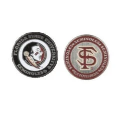 NCAA Double Sided Collegiate Golf Ball Marker Coins -Green And Swing Shop FloridaState1