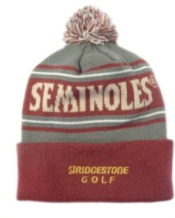 Bridgestone Golf NCAA Beanies Caps -Green And Swing Shop Florida State Seminoles 2