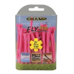 Champ Fly Tees 2.75" Plastic Golf Tees -Green And Swing Shop Flytee 2.75 pink