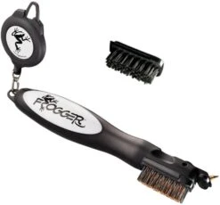 Frogger Golf BrushPro Retractable Golf Club Brush With Groove Cleaner -Green And Swing Shop Frogger Original Club Brush Gray