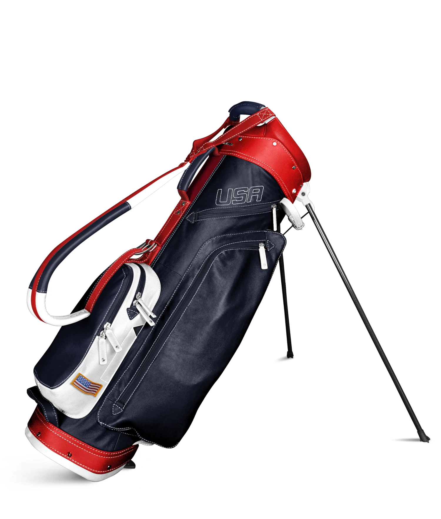 Sun Mountain Golf Leather Carry Stand Bag 7 Sun Mountain Golf Leather Carry Stand Bag - Image 5