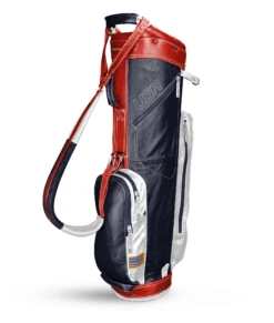 Sun Mountain Golf Leather Cart Bag -Green And Swing Shop G823519LeatherCartNavy White Red