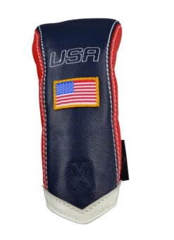 Sun Mountain Golf Leather Head Covers -Green And Swing Shop G823793Navy Red WhiteChevronX