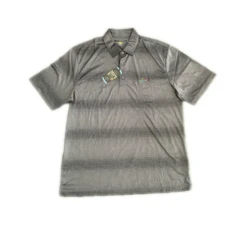 Greg Norman Play Dry Golf Polo -Green And Swing Shop GNPoloGray1