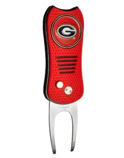 Team Golf Retractable Switchblade Switchfix Divot Tool Ball Marker - NCAA -Green And Swing Shop Georgia Bulldogs Switchfix 44448 115