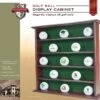 Wooden Golf Ball Display Cabinet 25 Golf Balls -Green And Swing Shop Golf Ball Display 25 golf balls 2