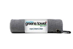 Clip Wipes Microfiber Golf Greens Towel -Green And Swing Shop Greens Towels Sterling Silver