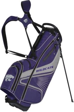 NCAA Collegiate The Gridiron III Team Effort Stand Bag -Green And Swing Shop Gridiron III Stand Bag Kansas State