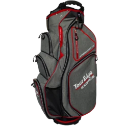 Tour Edge Xtreme 7.0 Cart Bag -Green And Swing Shop Heather Red WhiteCart
