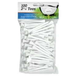 Intech 2 3/4-Inch Golf Tees 100-Pack -Green And Swing Shop IntechGolfTees 100 White