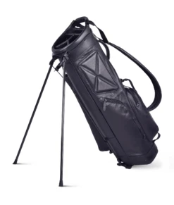 Sun Mountain Golf Leather Carry Stand Bag 15 Sun Mountain Golf Leather Carry Stand Bag -Green And Swing Shop LeatherStandBlackAltShot
