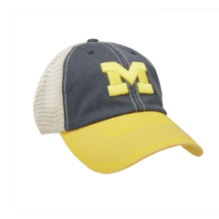 Bridgestone NCAA Relaxed Fit Mesh Hats -Green And Swing Shop Michigan