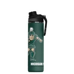 Orca NCAA Mascot 22 Ounce Hydra Hot Cold Bottle -Green And Swing Shop MichiganState H22MSMCS Hydra22 Mascot Green Solo 800x a176318c b7ca 4c53 95a0 b71ec376c717