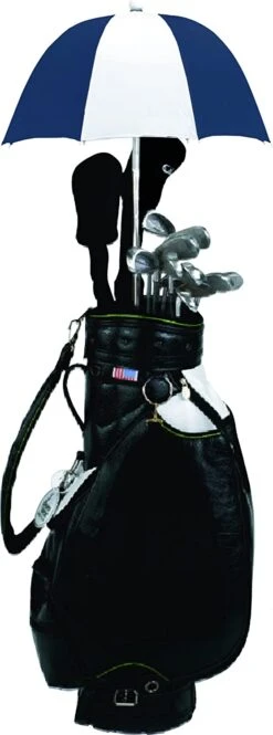 Rain Caddy Golf Bag Umbrella -Green And Swing Shop NavyWhite0