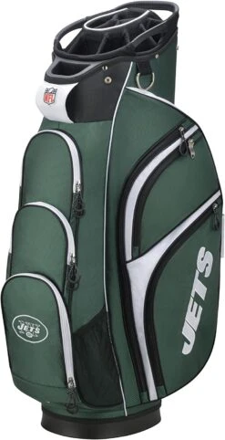 WIlson NFL Licensed Xtra Golf Cart Bags (Previous Model) -Green And Swing Shop NewYorkJetsCartBag