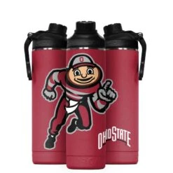 Orca NCAA Mascot 22 Ounce Hydra Hot Cold Bottle -Green And Swing Shop OhioState H22MSOHS Hydra22 Mascot Crimson Trio 800x 14f471be 80ee 486c ae0e b1063e8ff54f