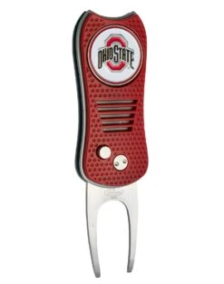 Team Golf Retractable Switchblade Switchfix Divot Tool Ball Marker - NCAA -Green And Swing Shop OhioState Buckeyes Switchfix 44448 142