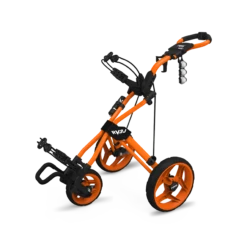 Clicgear Golf 3-Wheel Rovic Junior Push Cart Model RV3J -Green And Swing Shop Orange