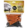 Powerbilt Golf Tees (50 Pack) - Orange/Black - 2.75" -Green And Swing Shop OrangeBlackGolfTees