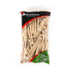 Orlimar 3.25" Golf Tees -Green And Swing Shop OrlimarTees 3.25 100 NaturalWood