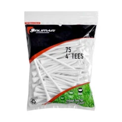 Orlimar 4" Golf Tees -Green And Swing Shop OrlimarTees 4 75 White