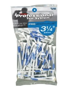 Pride Professional Tee System ProLength Golf Tees -Green And Swing Shop PTS ProLength Blue 75