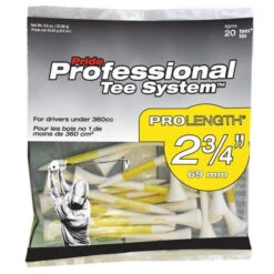 Pride Professional Tee System ProLength Golf Tees -Green And Swing Shop PTS ProLength Yellow 20