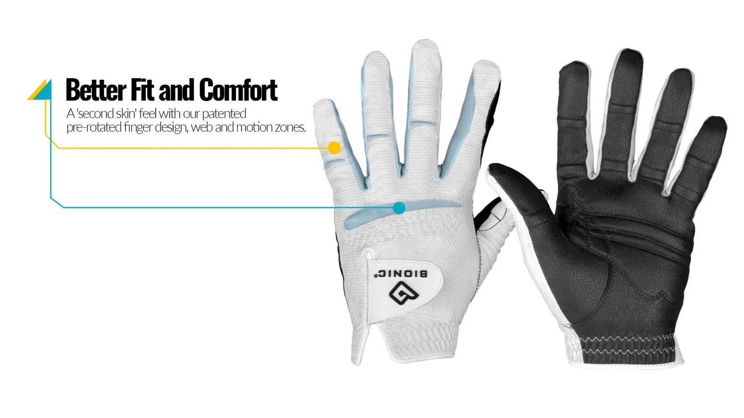 Bionic Men's RelaxGrip 2.0 Golf Gloves 4 Bionic Men's RelaxGrip 2.0 Golf Gloves - Image 2