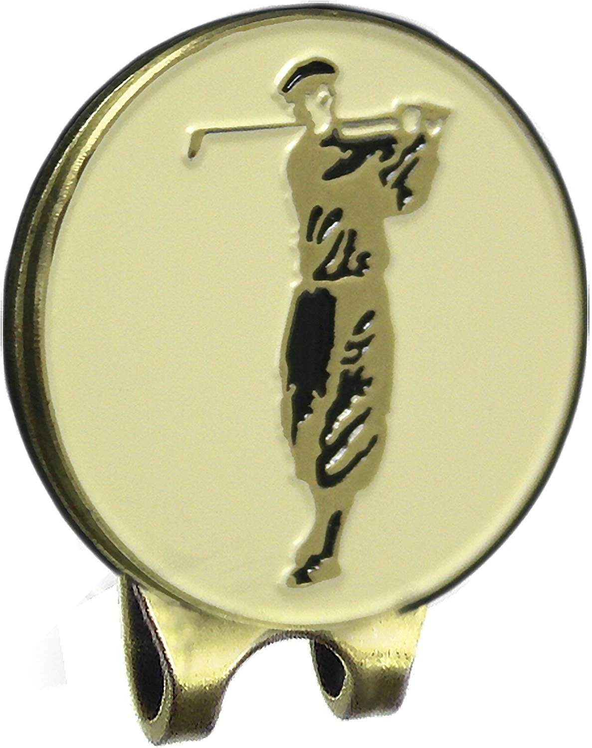 ProActive Sports Antique Brass Visor Clip With Magnetic Golfer Coin Ball Marker 3 ProActive Sports Antique Brass Visor Clip With Magnetic Golfer Coin Ball Marker