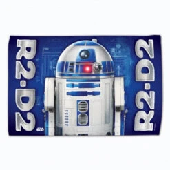 Star Wars Fan Towels 16" X 25" -Green And Swing Shop Star Wars Fan towel 16x25 R2D2