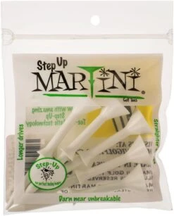 Martini Tees - Step Up Tees -Green And Swing Shop StepUp White
